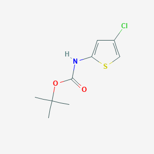 Chemical structure of tert-Butyl (4-chlorothiophen-2-yl)carbamate