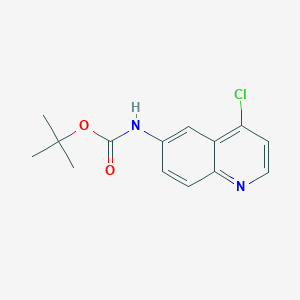 Chemical structure of Tert-butyl 4-chloroquinolin-6-ylcarbamate