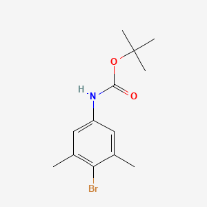 Chemical structure of tert-Butyl (4-bromo-3,5-dimethylphenyl)carbamate
