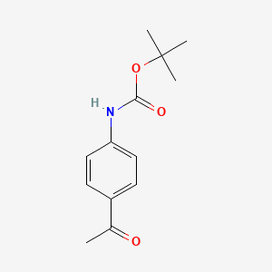 Chemical structure of tert-Butyl (4-acetylphenyl)carbamate