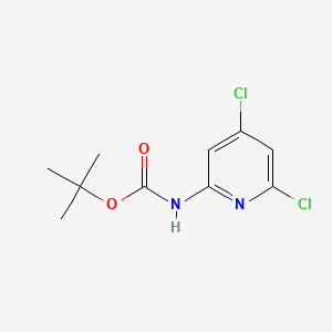 Chemical structure of tert-Butyl (4,6-dichloropyridin-2-yl)carbamate