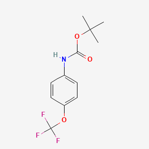 Chemical structure of Tert-butyl 4-(trifluoromethoxy)phenylcarbamate