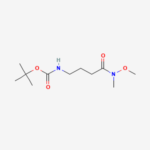Chemical structure of tert-Butyl (4-(methoxy(methyl)amino)-4-oxobutyl)carbamate