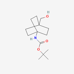 Chemical structure of tert-Butyl (4-(hydroxymethyl)bicyclo[2.2.2]octan-1-yl)carbamate