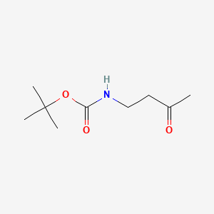 Chemical structure of tert-Butyl (3-oxobutyl)carbamate