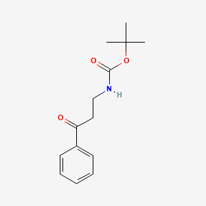 Chemical structure of tert-Butyl (3-Oxo-3-phenylpropyl)carbamate