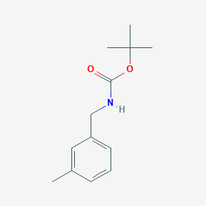 Chemical structure of tert-Butyl (3-methylbenzyl)carbamate