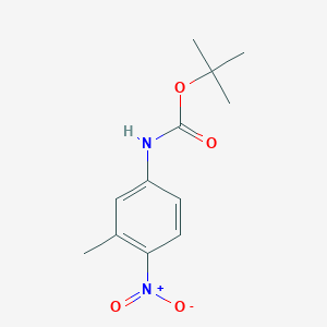 Chemical structure of tert-Butyl 3-methyl-4-nitrophenylcarbamate