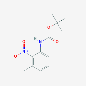 Chemical structure of tert-Butyl (3-methyl-2-nitrophenyl)carbamate