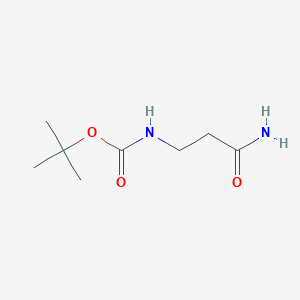 Chemical structure of tert-Butyl (3-amino-3-oxopropyl)carbamate