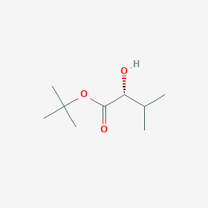 Chemical structure of (R)-tert-Butyl 2-hydroxy-3-methylbutanoate
