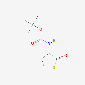 Chemical structure of Tert-Butyl (2-Oxotetrahydrothiophen-3-Yl)Carbamate