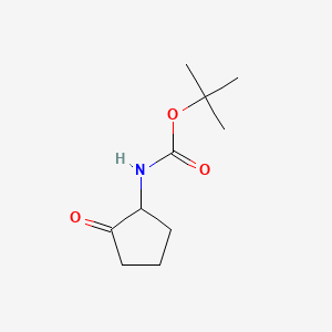 Chemical structure of tert-Butyl (2-oxocyclopentyl)carbamate