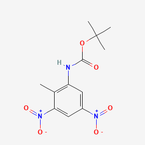 Chemical structure of tert-Butyl (2-methyl-3,5-dinitrophenyl)carbamate