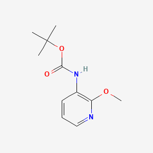 Chemical structure of tert-Butyl (2-methoxypyridin-3-yl)carbamate