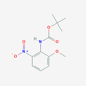 Chemical structure of tert-Butyl (2-methoxy-6-nitrophenyl)carbamate