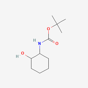 Chemical structure of tert-Butyl (2-hydroxycyclohexyl)carbamate