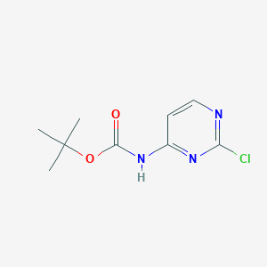 Chemical structure of tert-Butyl (2-chloropyrimidin-4-yl)carbamate