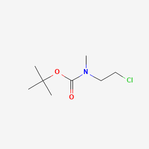 Chemical structure of tert-Butyl (2-chloroethyl)(methyl)carbamate