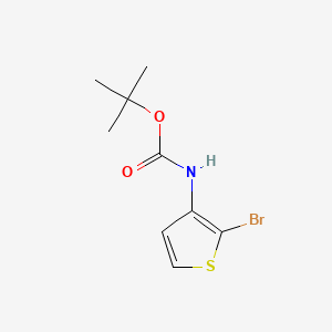 Chemical structure of tert-Butyl (2-bromothiophen-3-yl)carbamate