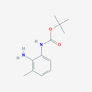 Chemical structure of tert-Butyl (2-amino-3-methylphenyl)carbamate
