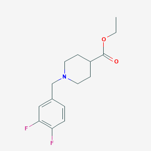 Chemical structure of tert-butyl (2,2-difluoro-1-(o-tolyl)cyclopropyl)carbamate