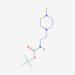 Chemical structure of tert-Butyl (2-(4-methylpiperazin-1-yl)ethyl)carbamate
