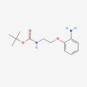 Chemical structure of Tert-butyl (2-(2-aminophenoxy)ethyl)carbamate