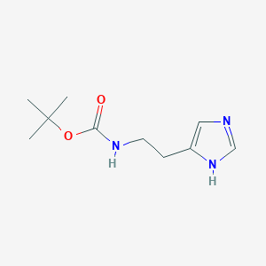 Chemical structure of tert-Butyl (2-(1H-imidazol-5-yl)ethyl)carbamate