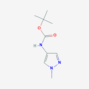 Chemical structure of tert-Butyl (1-methyl-1H-pyrazol-4-yl)carbamate