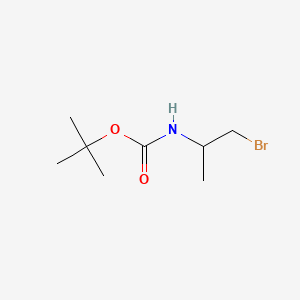 Chemical structure of t-Butyl (1-bromopropan-2-yl)carbamate