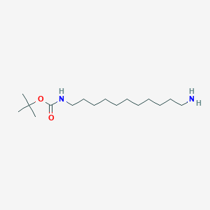 Chemical structure of tert-Butyl (11-aminoundecyl)carbamate