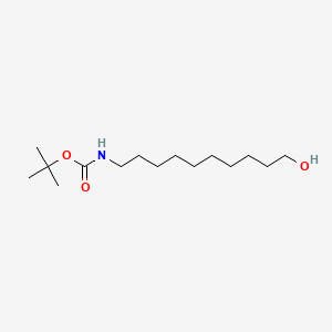 Chemical structure of tert-Butyl (10-hydroxydecyl)carbamate