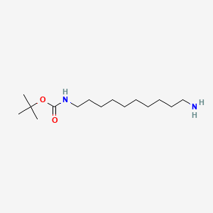 Chemical structure of tert-Butyl (10-aminodecyl)carbamate