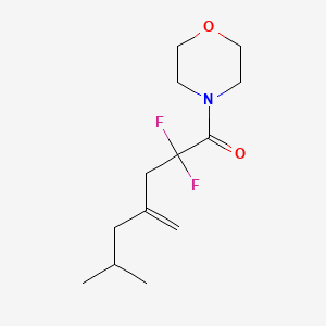 Chemical structure of tert-butyl (1,1-difluorospiro[2.5]octan-6-yl)carbamate
