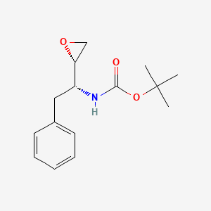Chemical structure of tert-Butyl ((R)-1-((S)-oxiran-2-yl)-2-phenylethyl)carbamate