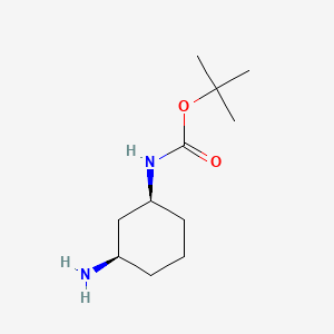 Chemical structure of tert-Butyl ((1S,3R)-3-aminocyclohexyl)carbamate