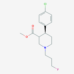 Chemical structure of tert-butyl ((1-(4-chloro-2-fluorophenyl)cyclobutyl)methyl)carbamate