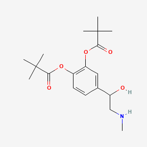 Chemical structure of tert-butyl ((1-(3,4,5-trimethoxyphenyl)cyclobutyl)methyl)carbamate