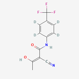 Chemical structure of Teriflunomide-d4