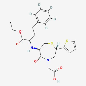 Chemical structure of Temocapril-d5