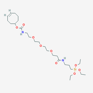 Chemical structure of TCO-PEG3-triethoxysilane