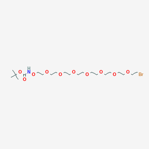 Chemical structure of t-Boc-Aminooxy-PEG7-bromide