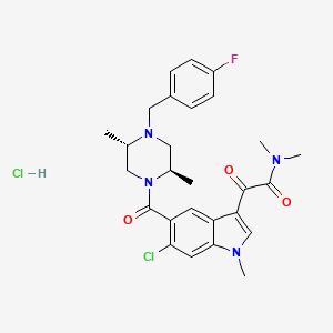 Chemical structure of Talmapimod hydrochloride