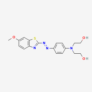 Chemical structure of Disperse Red 58