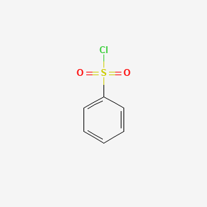 Chemical structure of Sulfonyl Chloride Polystyrene Resin cross-linked with 1% DVB
