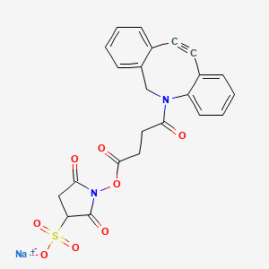 Chemical structure of Sulf-DBCO-NHS ester
