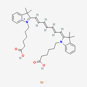 Chemical structure of Sulfo-Cy7 diacid