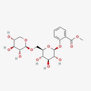 Chemical structure of Sucrose benzoate