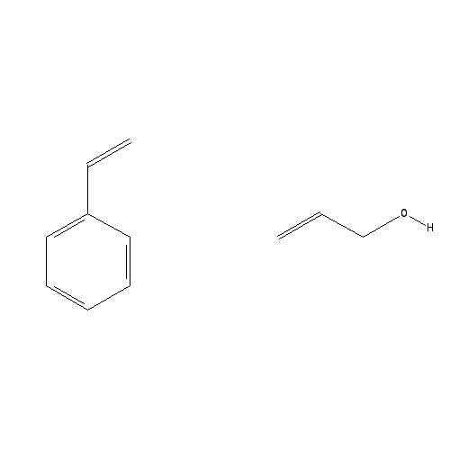 Chemical structure of Styrene allyl alcohol copolymer
